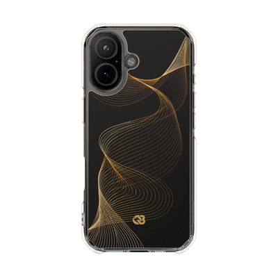 Gold Impact MagSafe Phone Case for iPhone - Burnished Bronze Helix