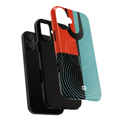 Teal Tough 2.0 Magsafe Phone Case for iPhone - Sonic Static Split