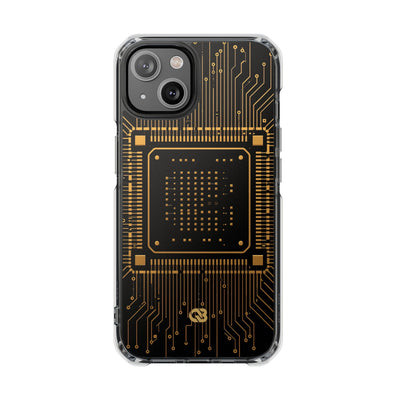 Gold Impact MagSafe Phone Case for iPhone - Cyber Gold Processor