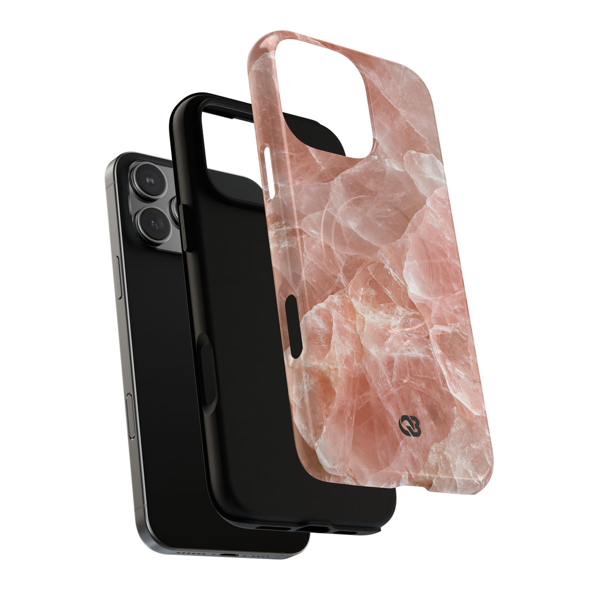 Rose Quartz Facet · Tough 2.0 Magnetic Phone Case for iPhone · Pink