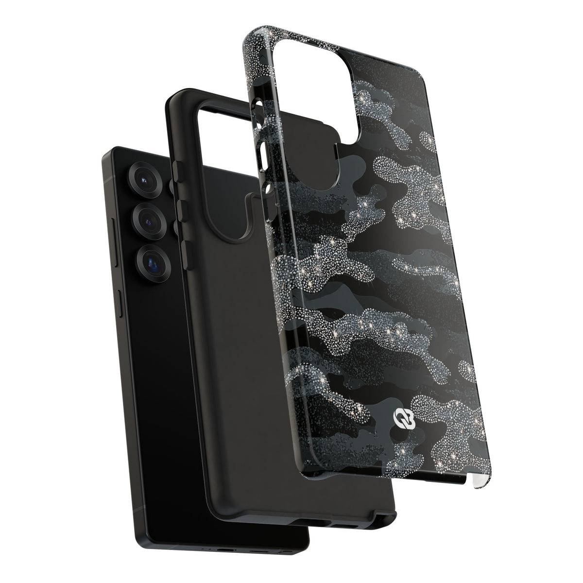 Glitter Shadow Camo · Tough Phone Case for Samsung · Black