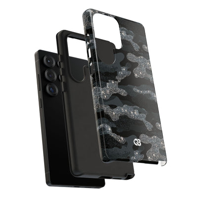 Glitter Shadow Camo · Tough Phone Case for Samsung · Black