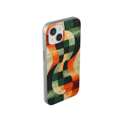 Burnt Orange Curve · Soft Phone Case for iPhone