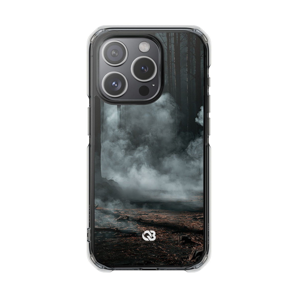 Shadowed Pine Mist · Clear Impact Magnetic Phone Case for iPhone ·  Black