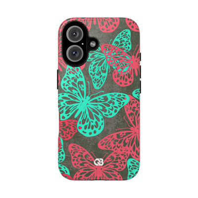 Electric Papillon · Tough Phone Case for iPhone · Pink