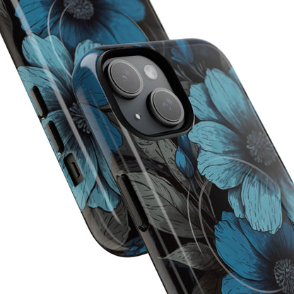 Blue Petal Radiance iPhone 15 Skal - Tough+