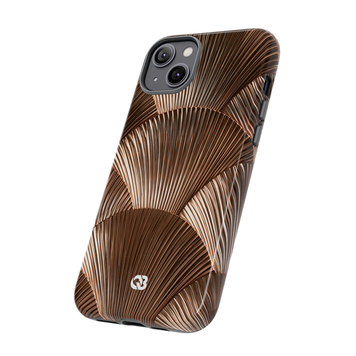 Rose Gilded Fan · Tough Phone Case for iPhone · Gold