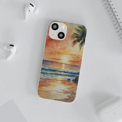 Sunset Palm iPhone 13 mini Case - Soft