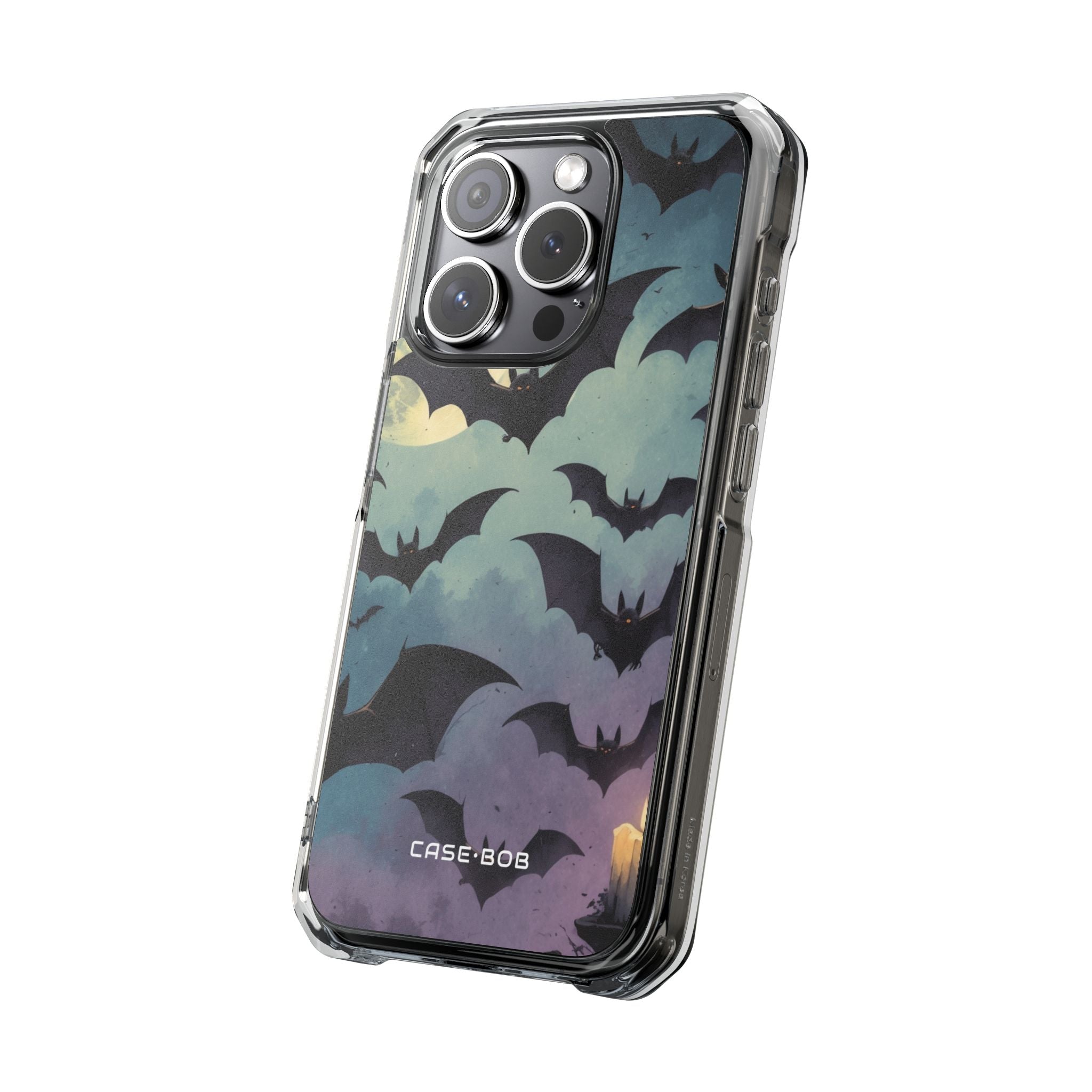 Leuchtender Fledermaus-Schwarm iPhone 15 Pro Case - Impact