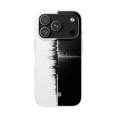 Black Lite Phone Case for iPhone - Static Signal Split