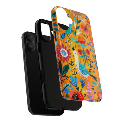 Colorful Birds Bloom iPhone 16 Plus Skal - Tough+