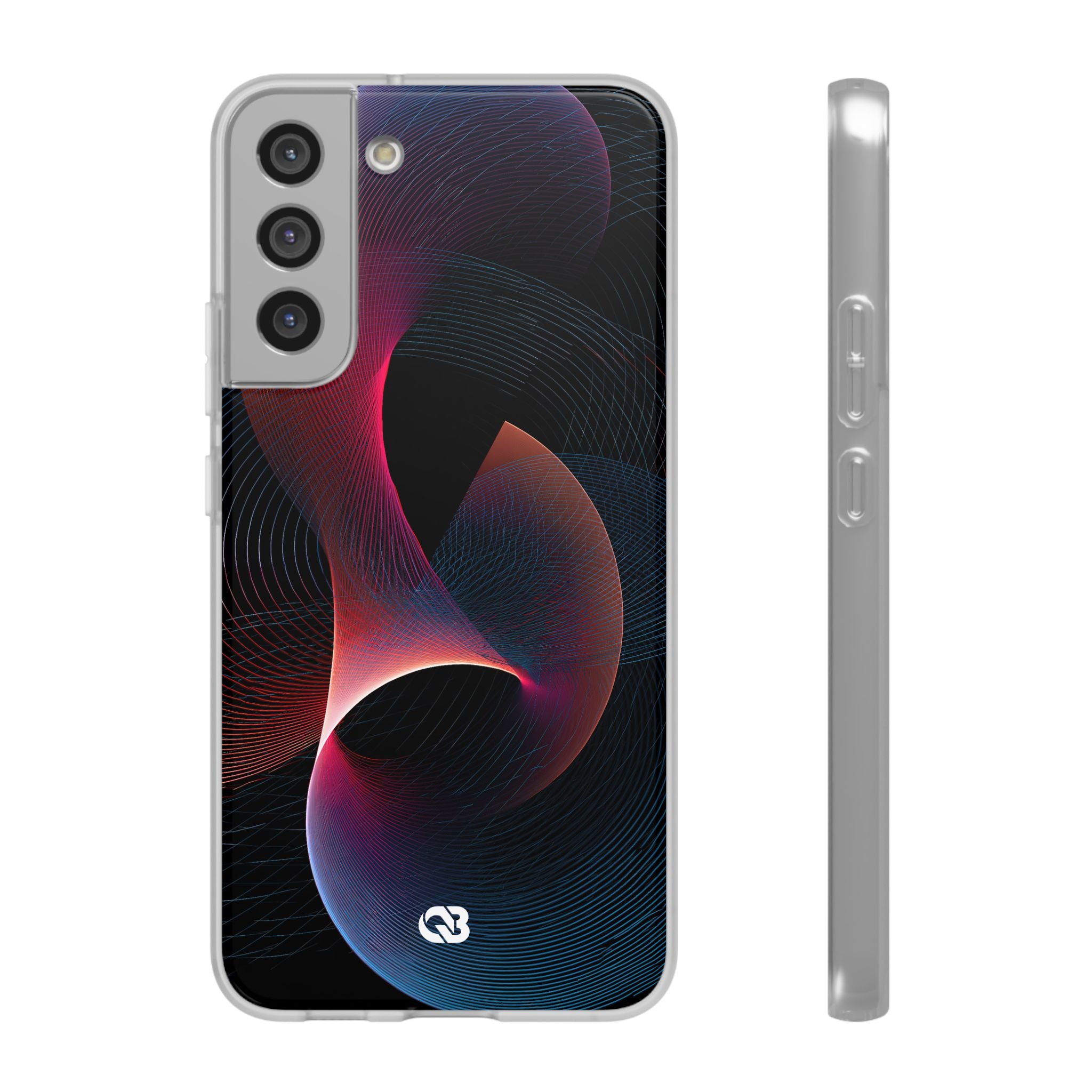 Black Lite Phone Case for Samsung - Cobalt Crimson Flux