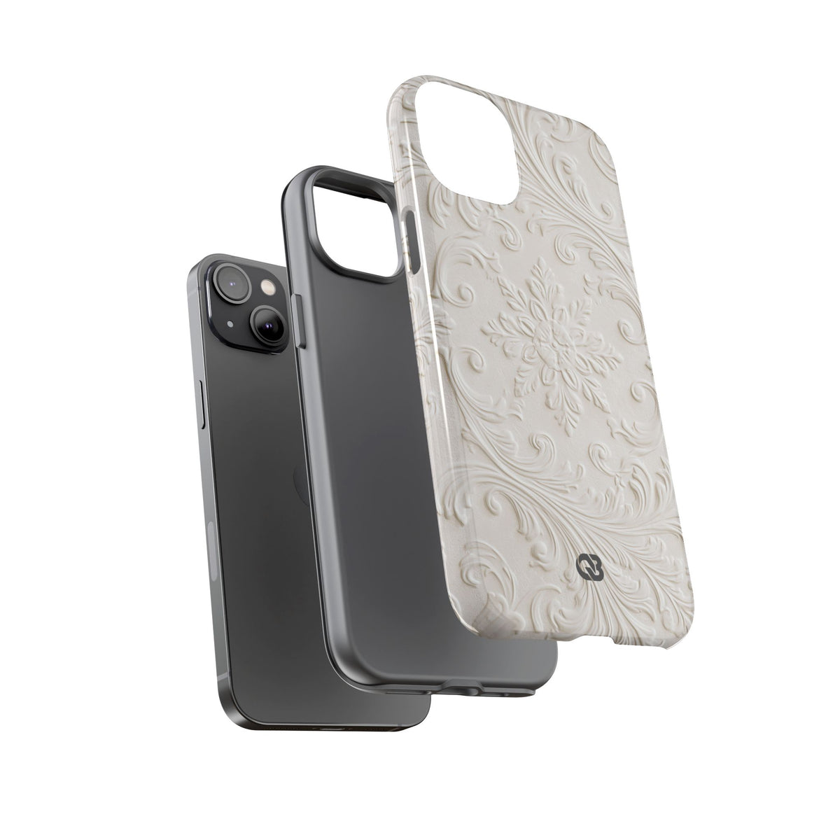 Sculpted Acanthus Relief · Tough Phone Case for iPhone · White