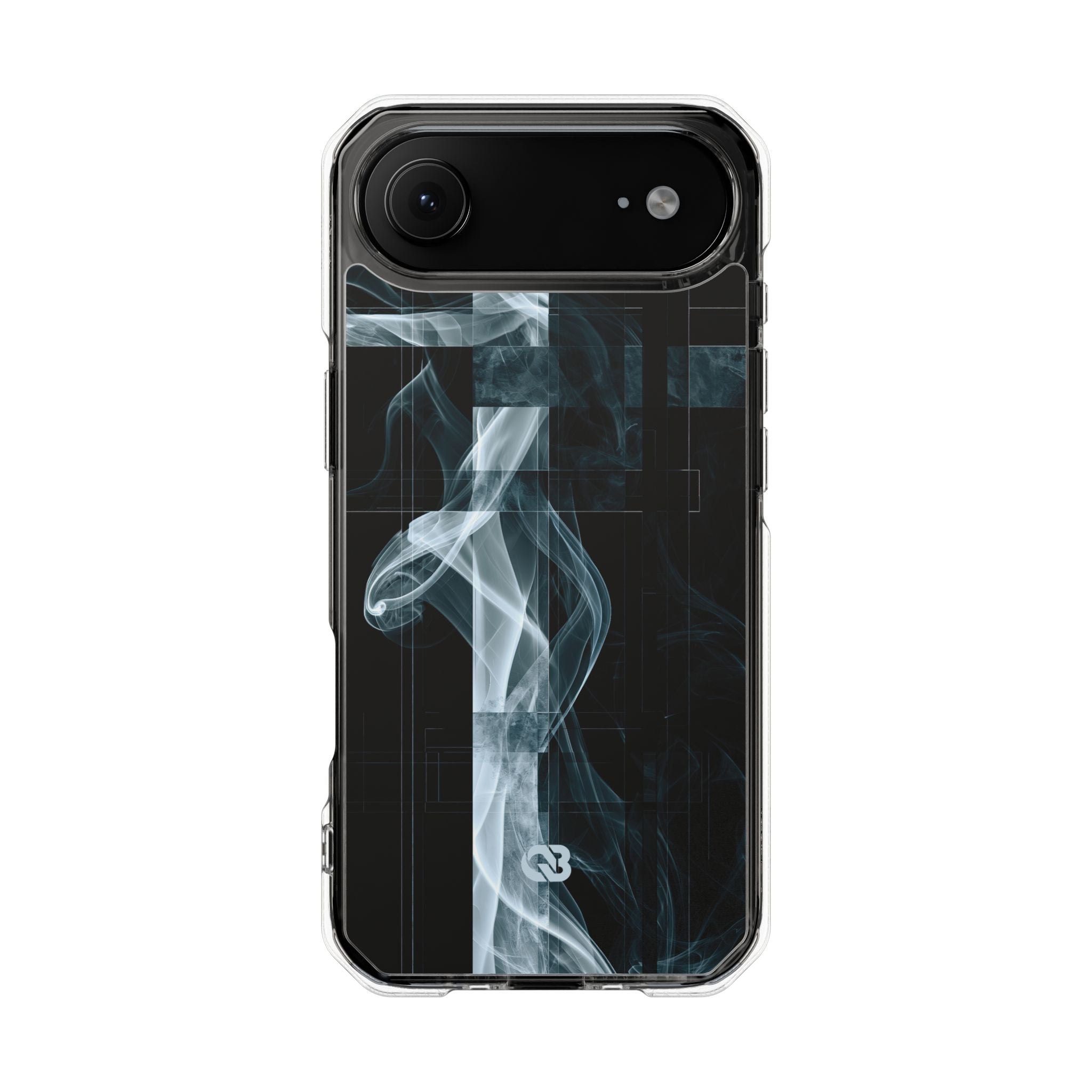 Black Impact MagSafe Phone Case for iPhone - Arctic Vapor Grid