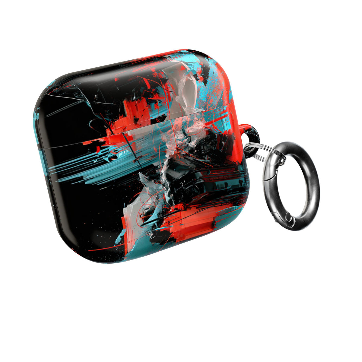 Fragmented Cyber Core · Hard Case for AirPods & AirPods Pro · Black