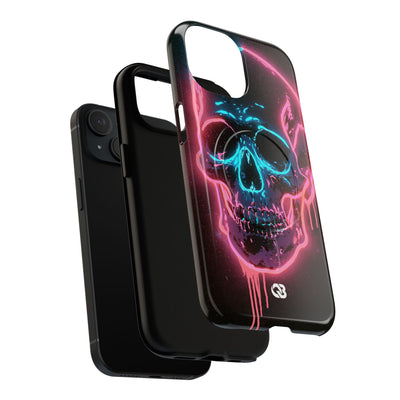 Neon Drip Skull · Tough 2.0 Magnetic Phone Case for iPhone · Black