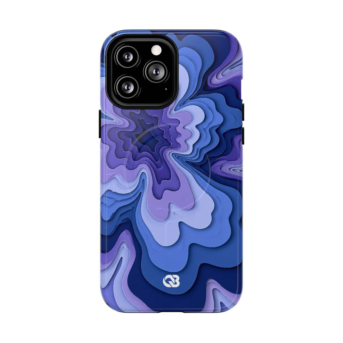 Periwinkle Strata Bloom · Tough 2.0 Magnetic Phone Case for iPhone · Purple