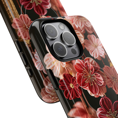 Silk Blossom Kanzashi · Tough 2.0 Magnetic Phone Case for iPhone · Pink
