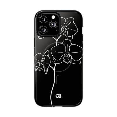 Midnight Orchid · Tough 2.0 Magnetic Phone Case for iPhone · Black