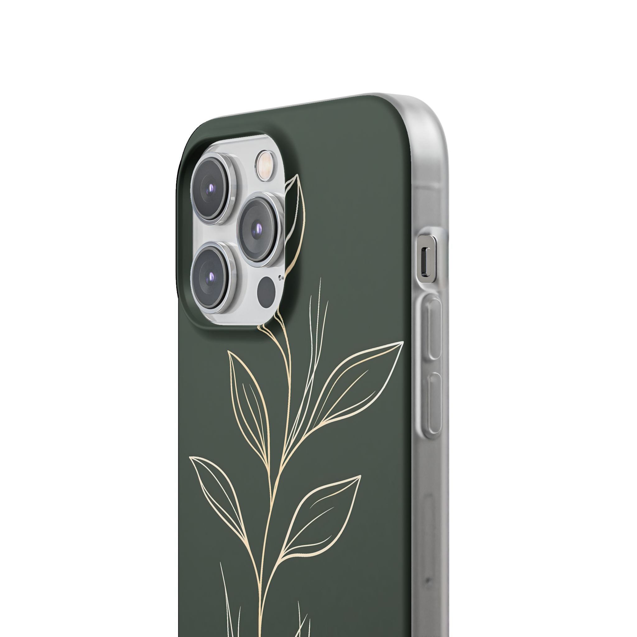 Green Lite Phone Case for iPhone - Deep Moss Willow