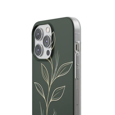 Green Lite Phone Case for iPhone - Deep Moss Willow