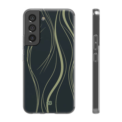 Green Lite Phone Case for Samsung - Obsidian Sage Flow