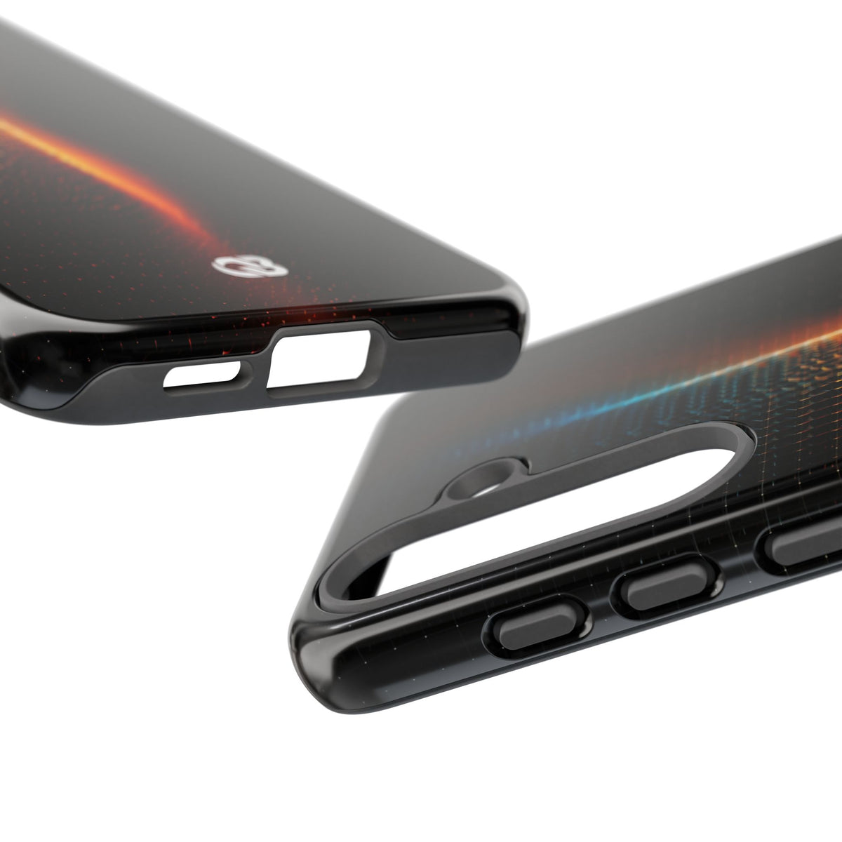 Luminous Refraction Grid · Tough Phone Case for Samsung · Black