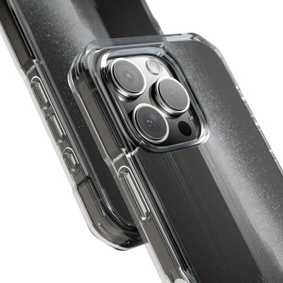 Black Impact MagSafe Phone Case for iPhone - Brutalist Pixel Monolith