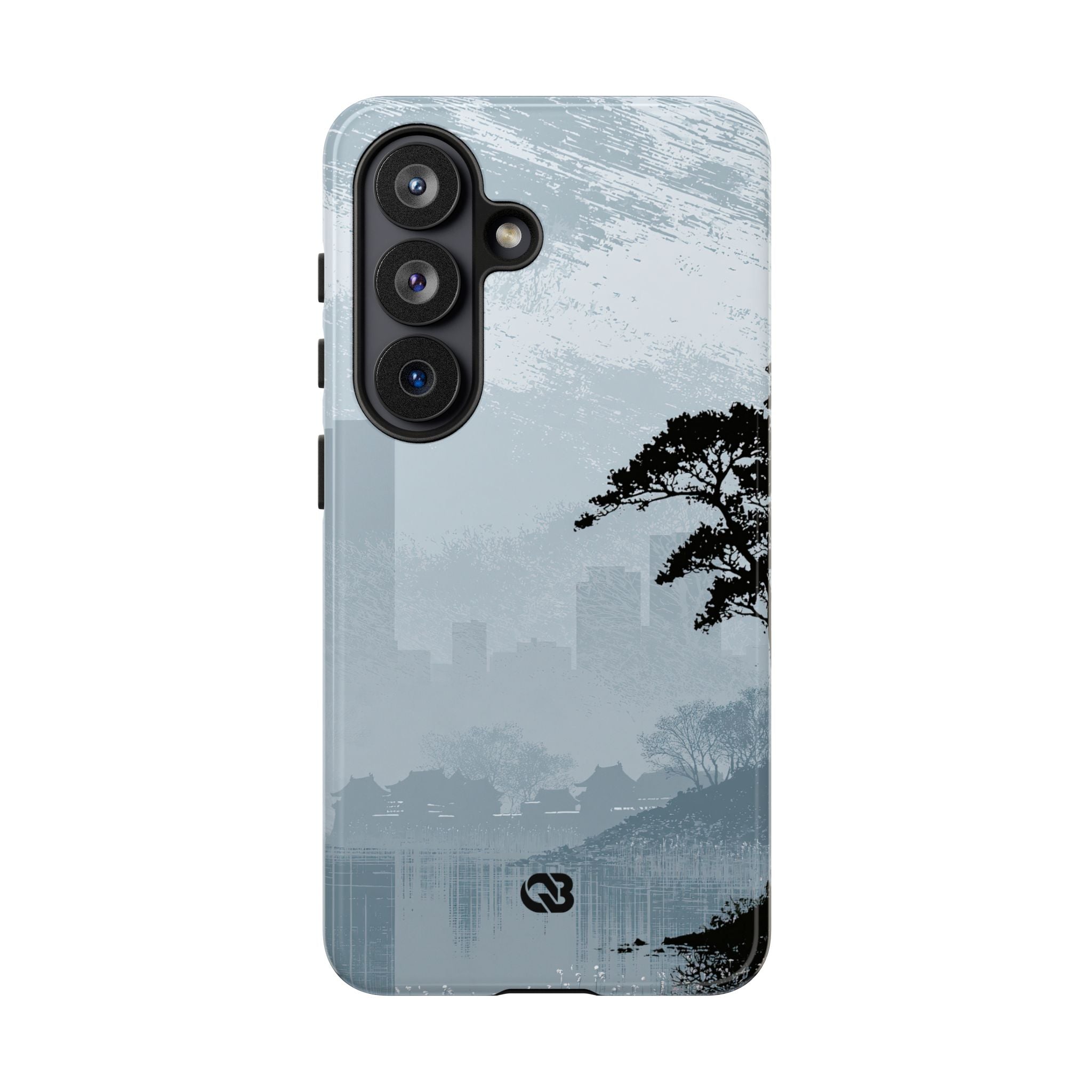 Grey Tough Phone Case for Samsung - Steel Slate Zen