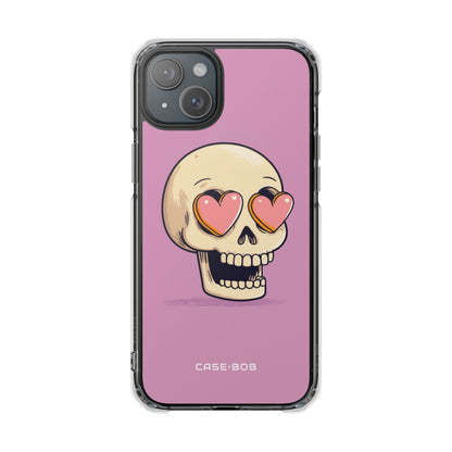 Heart Eyed Skull iPhone 15 Plus Case - Impact