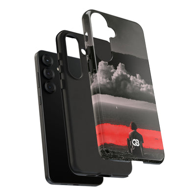 Crimson Horizon · Tough Phone Case for Samsung · Black