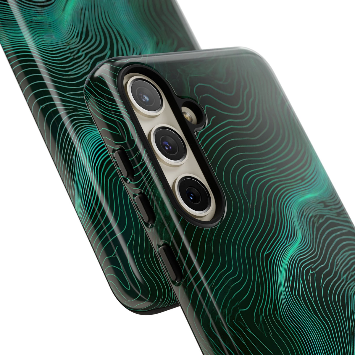 Emerald Topo Ridge · Tough Phone Case for Samsung · Green