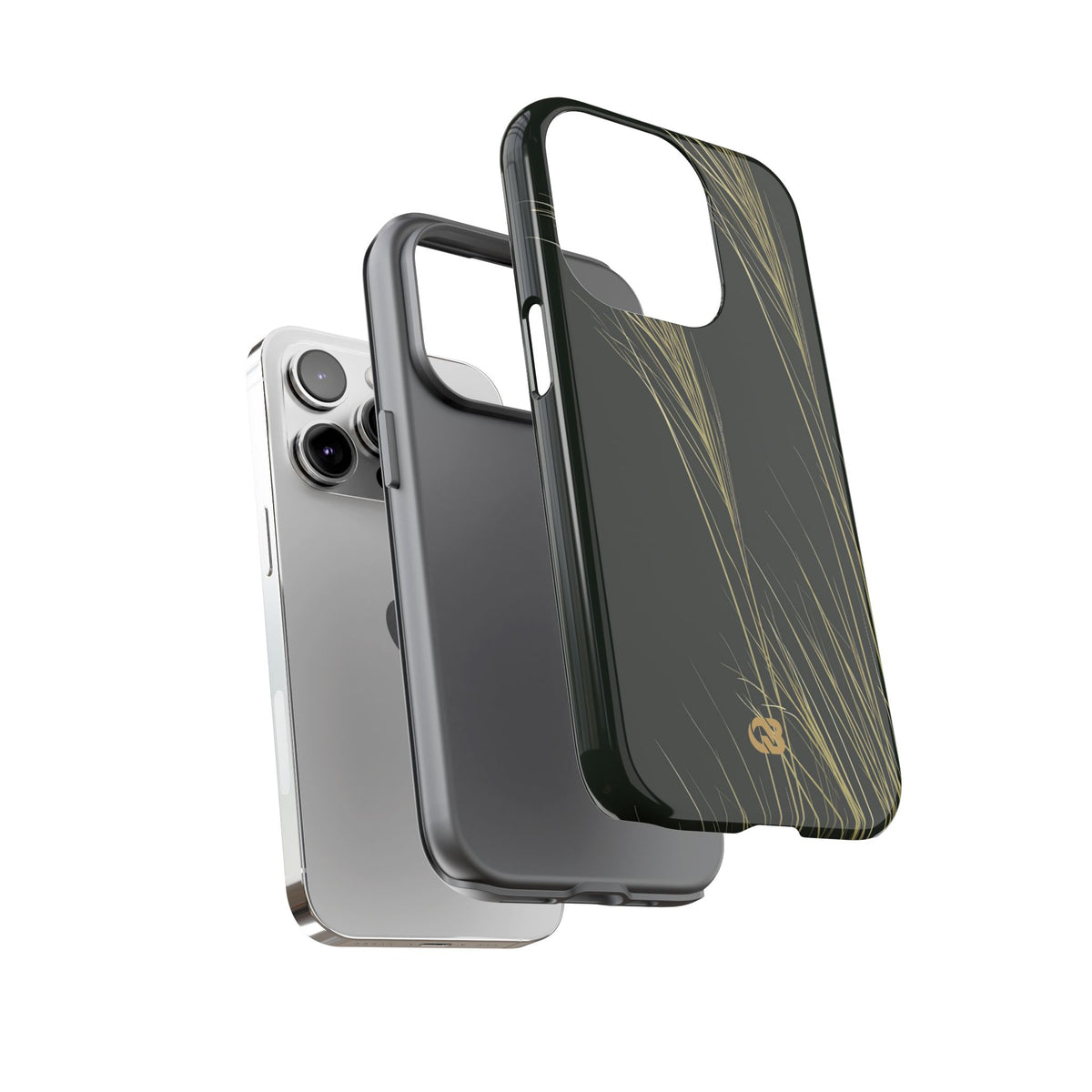 Golden Whispering Reeds · Tough Phone Case for iPhone · Green