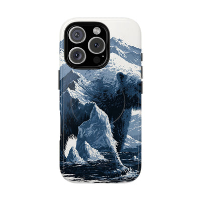 Fjord Summit Bear · Tough 2.0 Magnetic Phone Case for iPhone · Blue