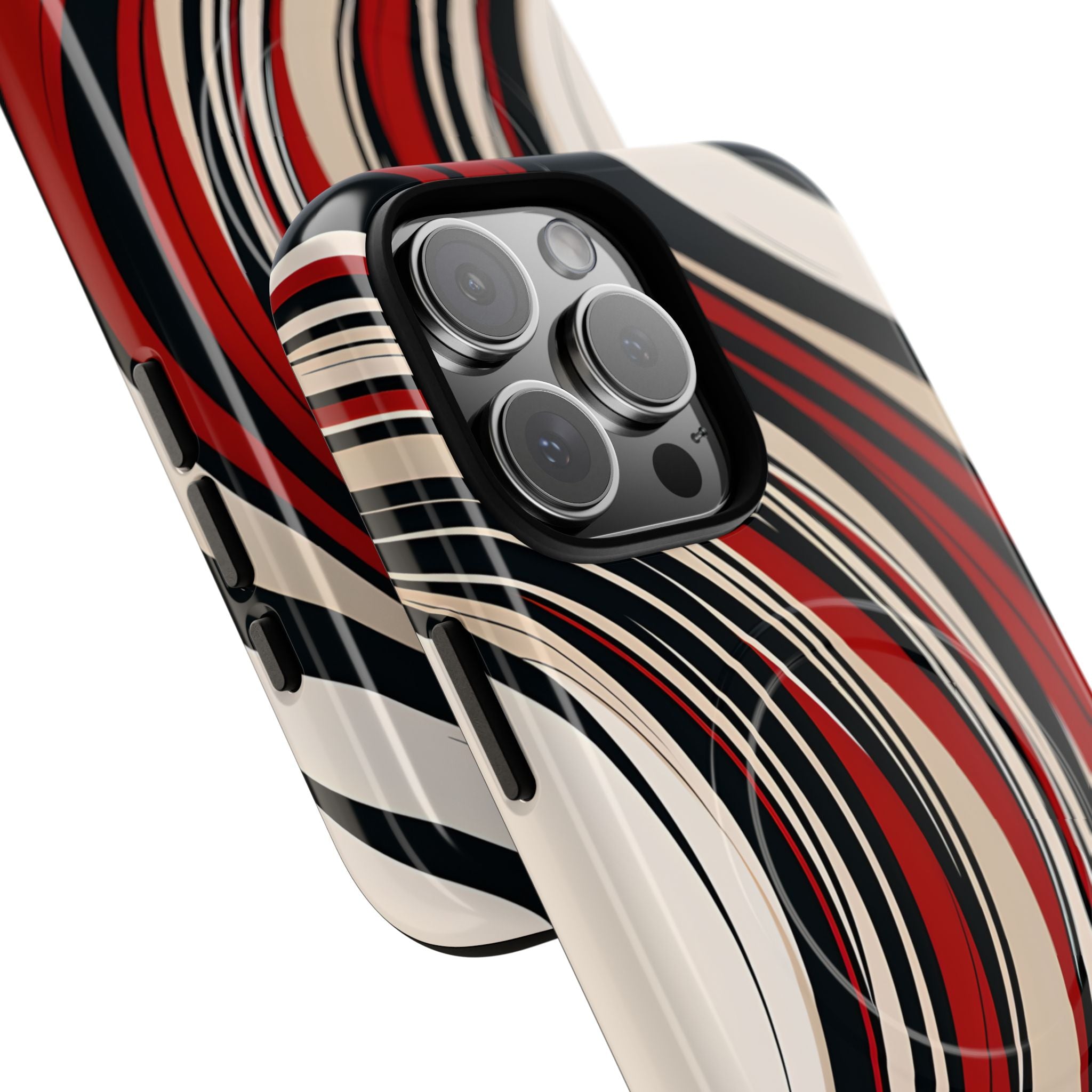 Crimson Flow Waves · Tough+ Magsafe