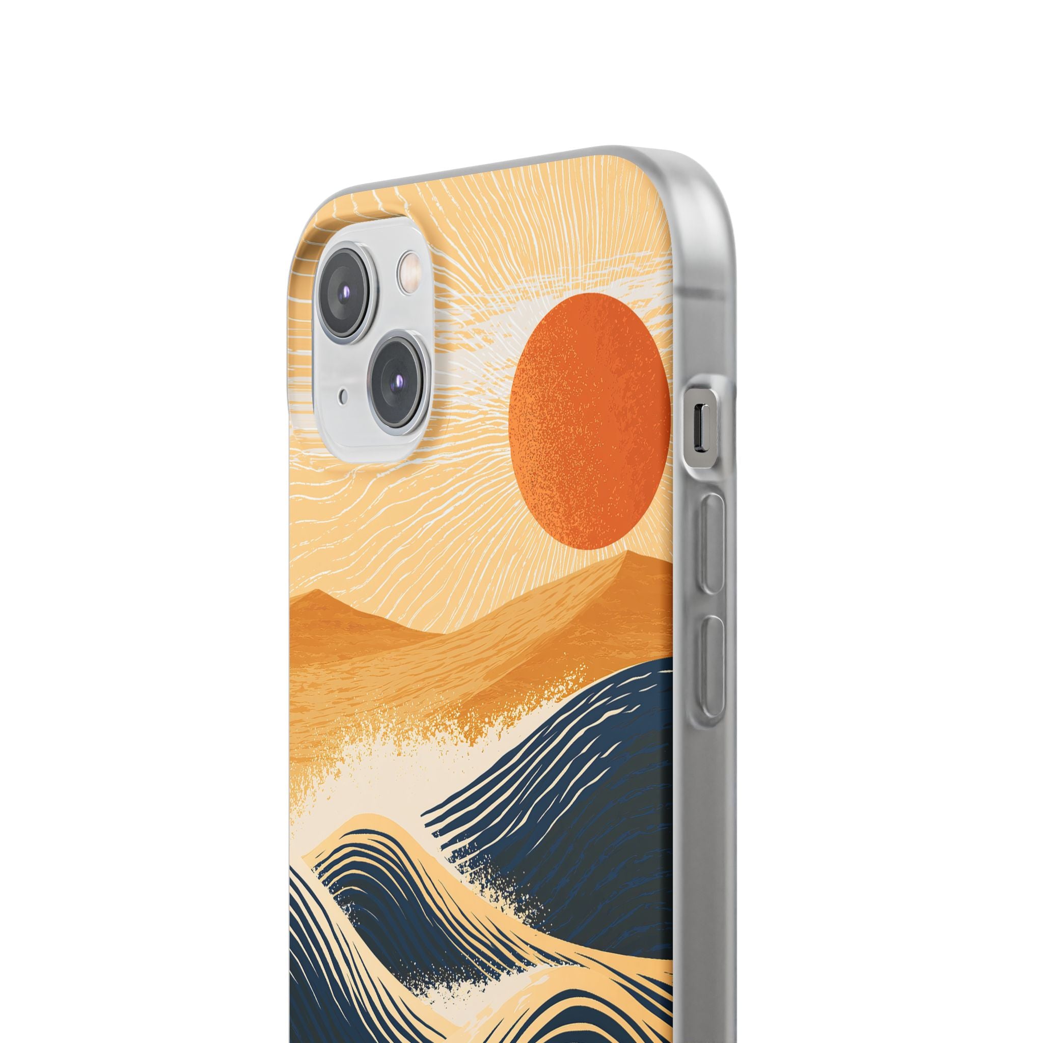 Blue Lite Phone Case for iPhone - Kyoto Cresting Tide