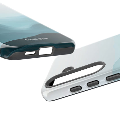 Teal Mist Mountains Samsung S25 Plus Case - Tough