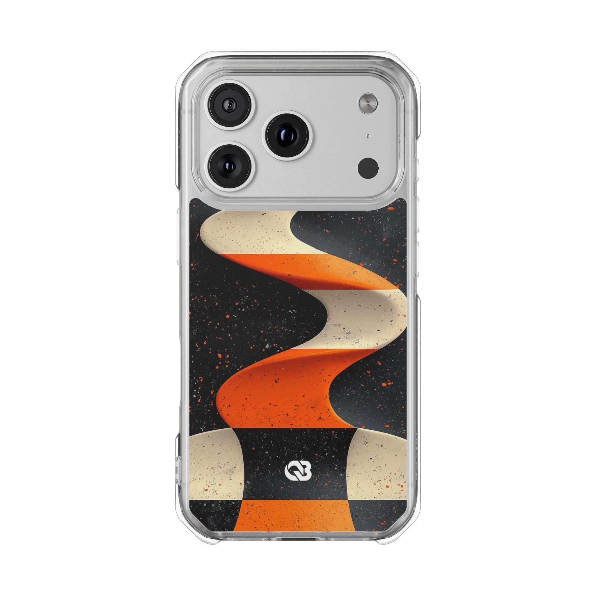 Orange Grit Twist · Impact Handyhülle für iPhone · Magsafe