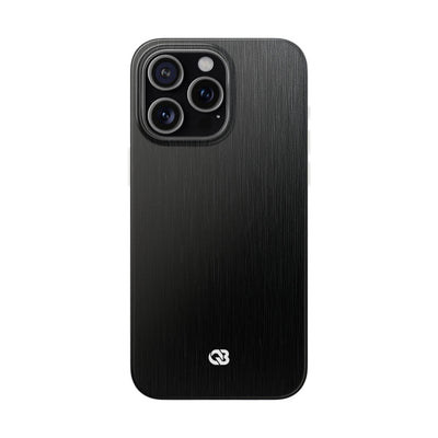 Black Lite Phone Case for iPhone - Brushed Obsidian Slate