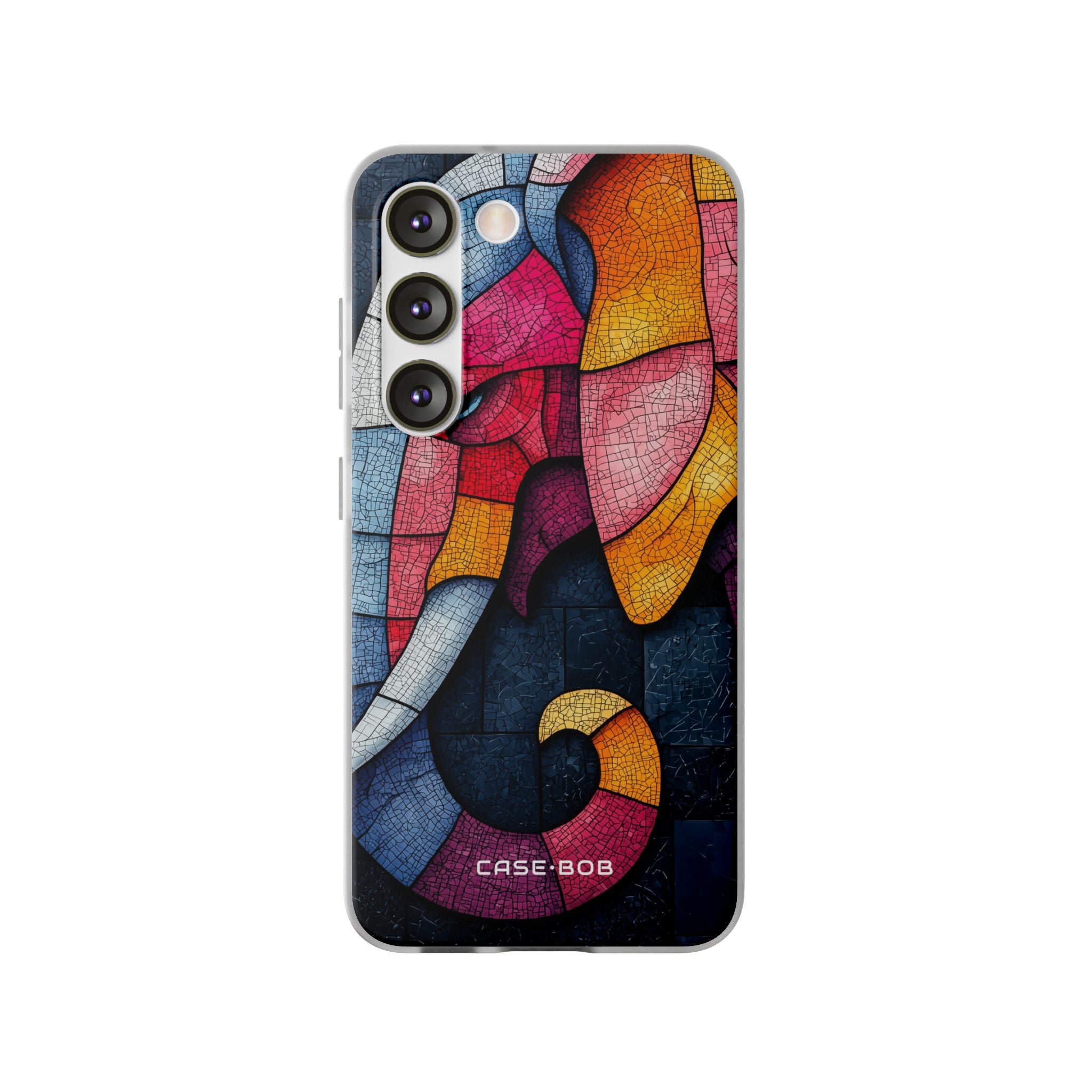 Elephant Mosaic Samsung S23 Case - Soft