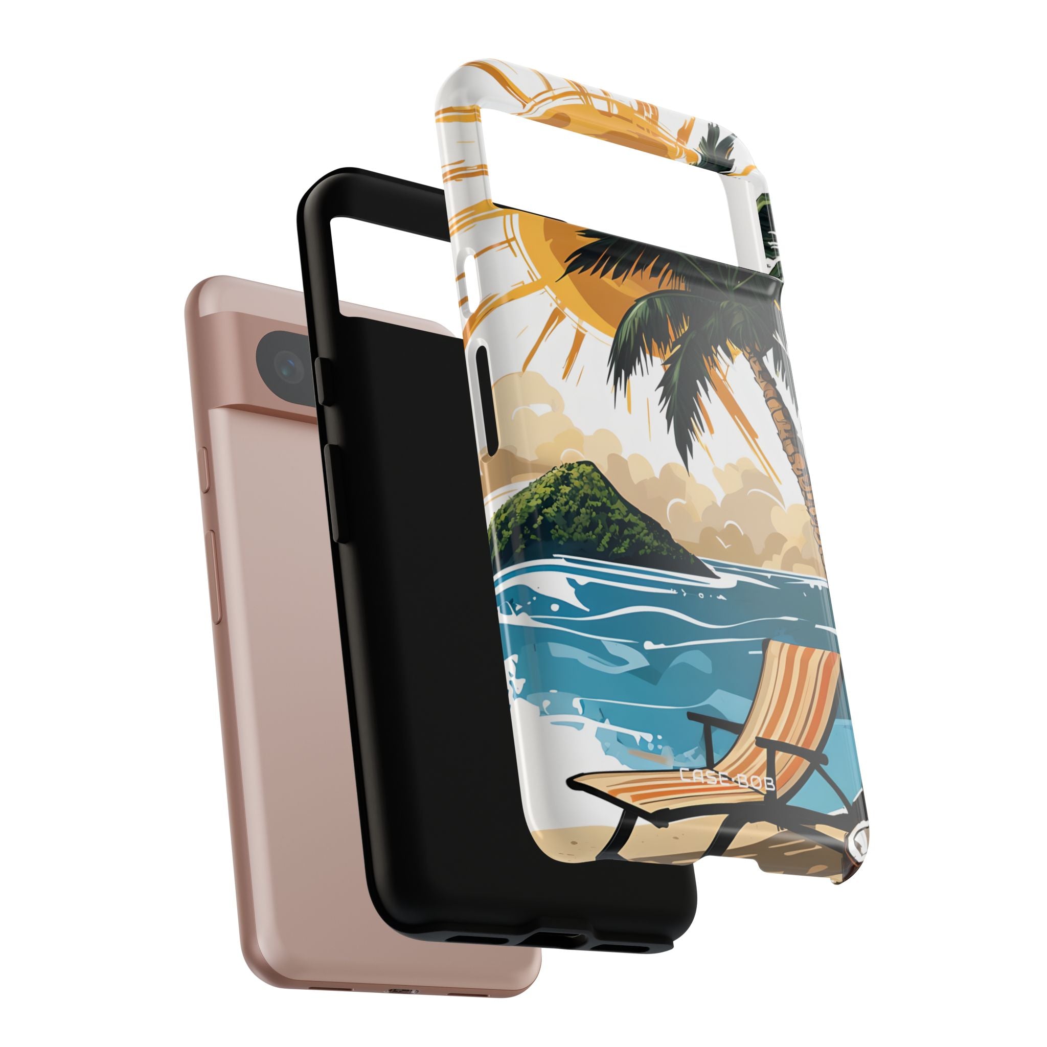 Sunny Palm Breeze Google Pixel 8 Case - Tough