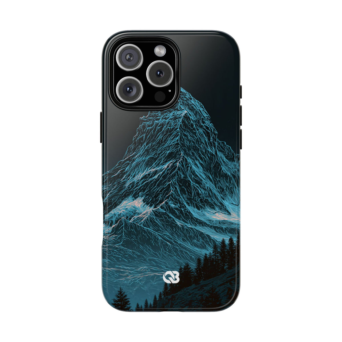 Glacial Alpine Peak · Tough Phone Case for iPhone · Blue
