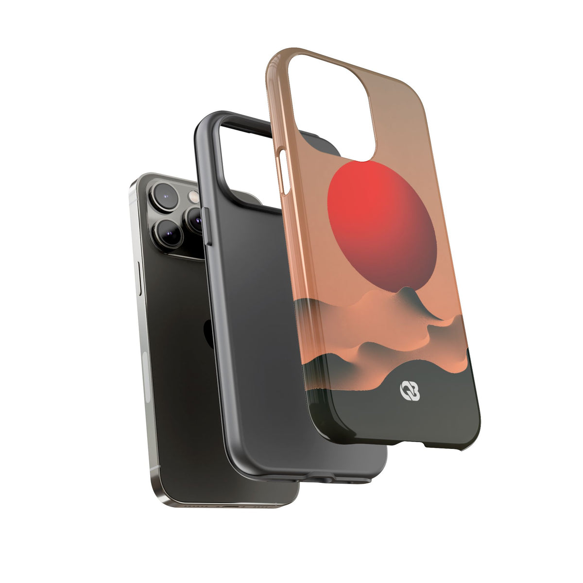 Crimson Sol Ridge · Tough Phone Case for iPhone · Red