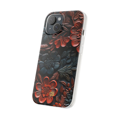 Carved Earth Bloom · Soft Phone Case for iPhone