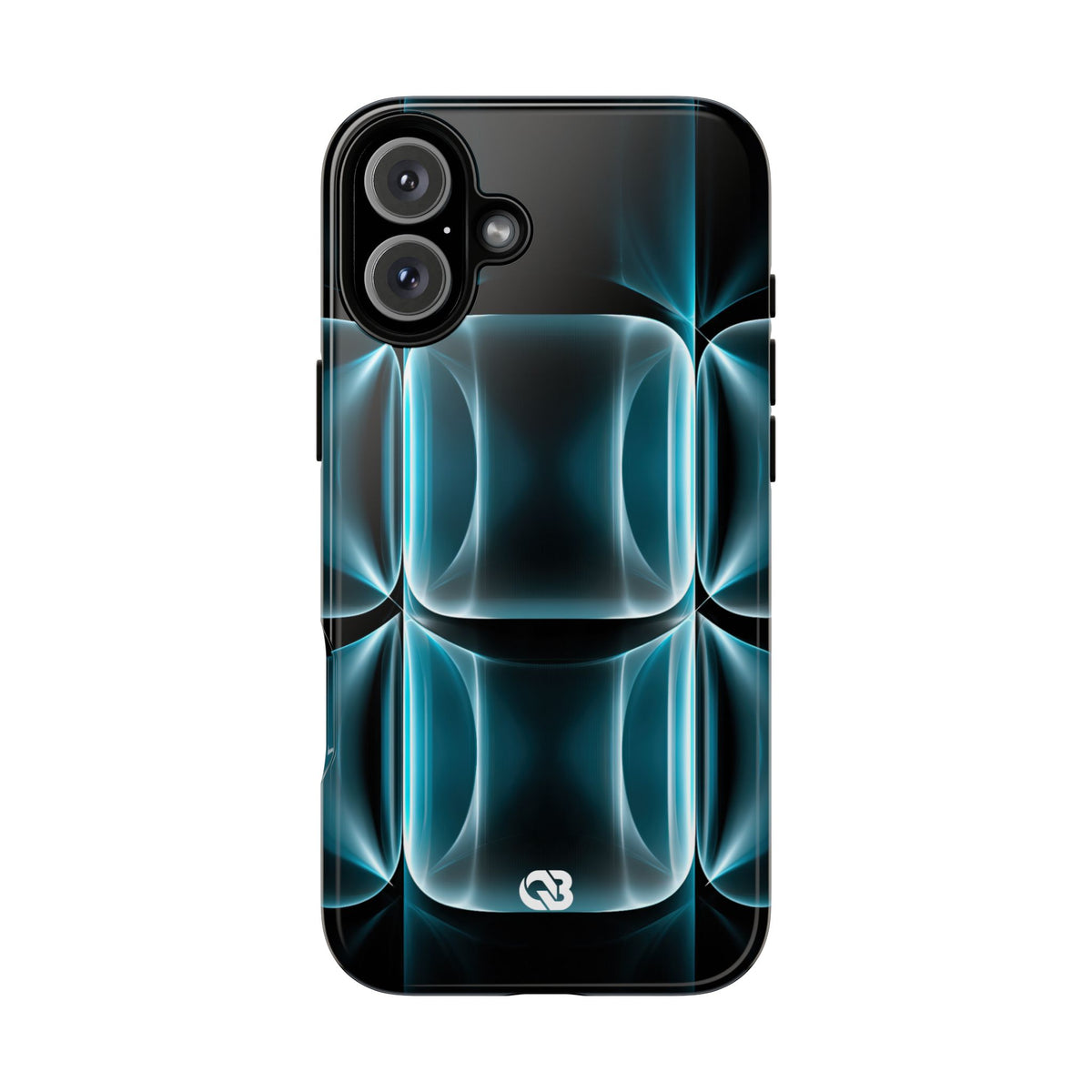 Cyan Core Matrix · Tough Phone Case for iPhone · Blue