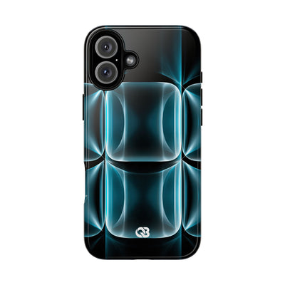 Cyan Core Matrix · Tough Phone Case for iPhone · Blue