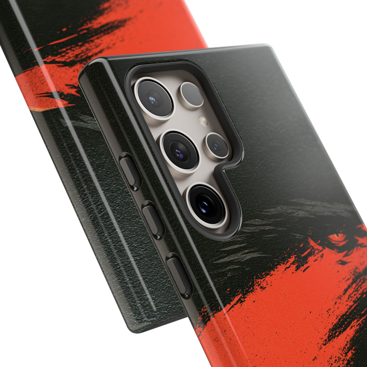 Crimson Raptor Noir · Tough Phone Case for Samsung · Black