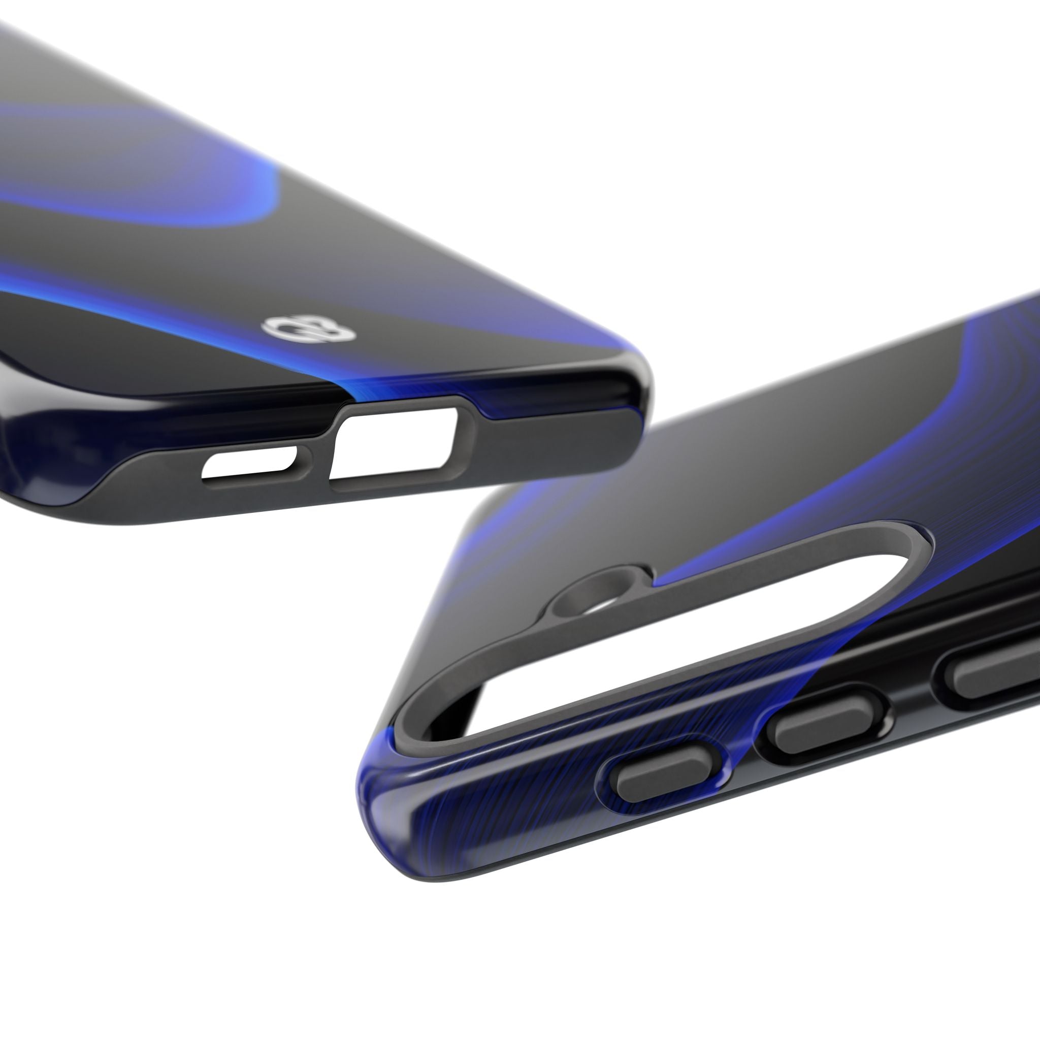 Blue Tough Phone Case for Samsung - Electric Cobalt Flow