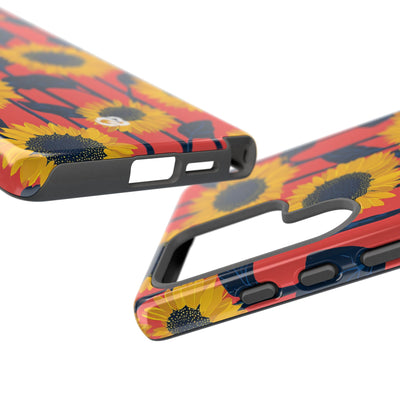 Solar Navy Bloom · Tough Phone Case for Samsung