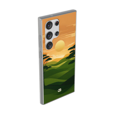 Verdant Horizon Sun · Soft Phone Case for Samsung